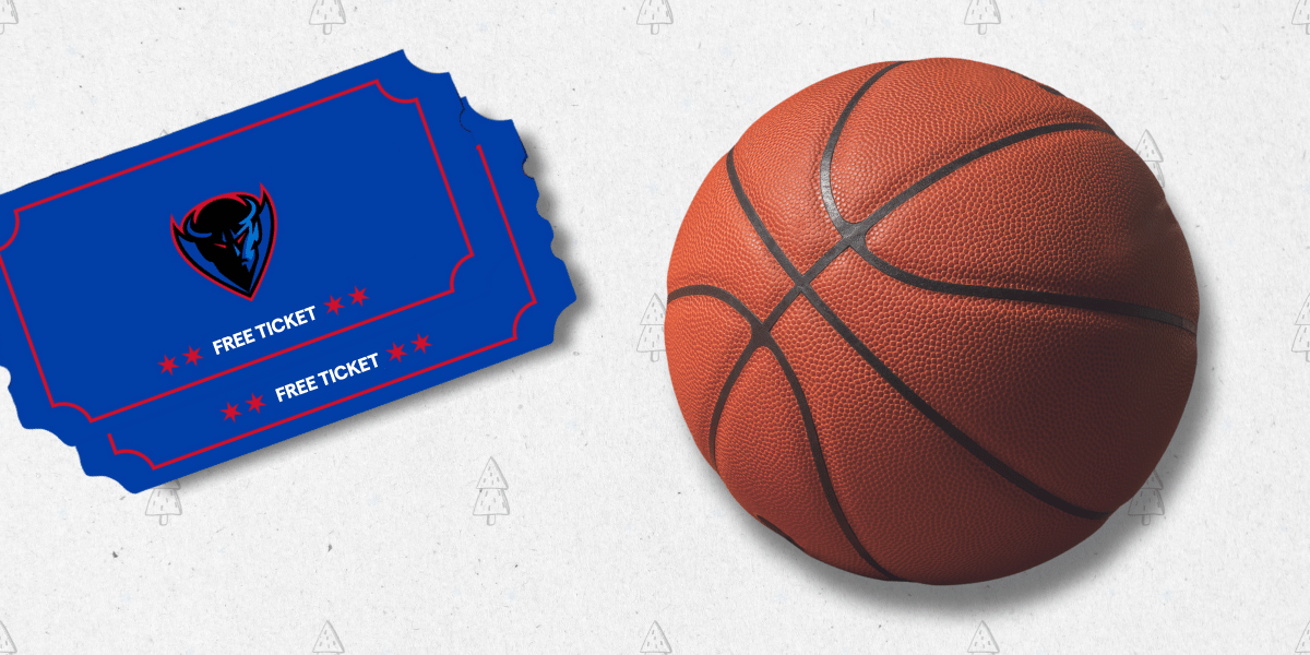 DePaul basketball jersey and 2 tickets